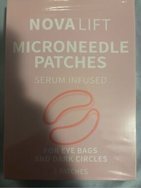 NOVALIFT Microneedle Eye Patches - Pink Serum-Infused
